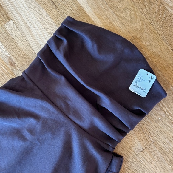 Free People Cali Set Strapless Top Wide Pants Brown XS - Picture 6 of 7